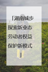 湖南城步探索新业态劳动者权益保护新模式