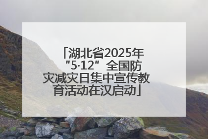 湖北省2025年“5·12”全国防灾减灾日集中宣传教育活动在汉启动