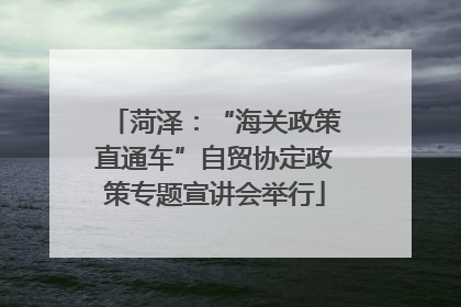 菏泽：“海关政策直通车”自贸协定政策专题宣讲会举行