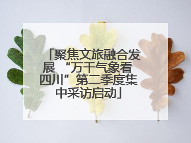聚焦文旅融合发展 “万千气象看四川”第二季度集中采访启动