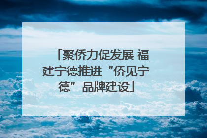 聚侨力促发展 福建宁德推进“侨见宁德”品牌建设