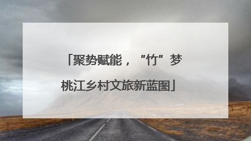 聚势赋能，“竹”梦桃江乡村文旅新蓝图