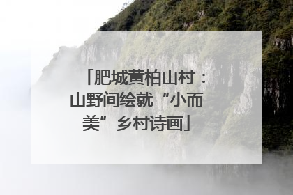 肥城黄柏山村：山野间绘就“小而美”乡村诗画