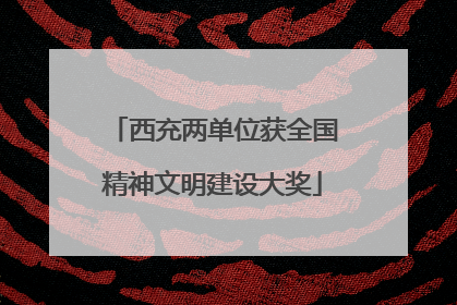 西充两单位获全国精神文明建设大奖