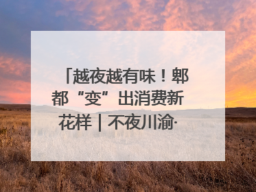 越夜越有味！郫都“变”出消费新花样｜不夜川渝·夜经济调研行