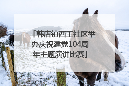 韩店镇西王社区举办庆祝建党104周年主题演讲比赛