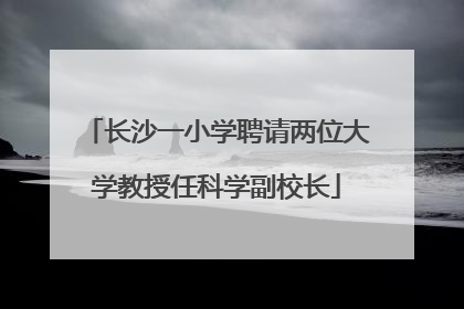 长沙一小学聘请两位大学教授任科学副校长
