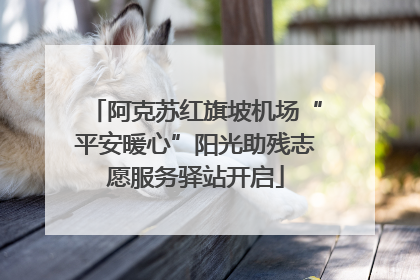 阿克苏红旗坡机场“平安暖心”阳光助残志愿服务驿站开启