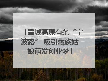 雪域高原有条“宁波路” 吸引藏族姑娘萌发创业梦