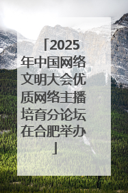 2025年中国网络文明大会优质网络主播培育分论坛在合肥举办
