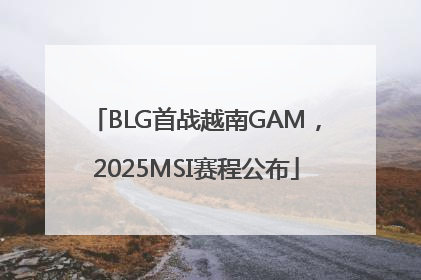 BLG首战越南GAM，2025MSI赛程公布
