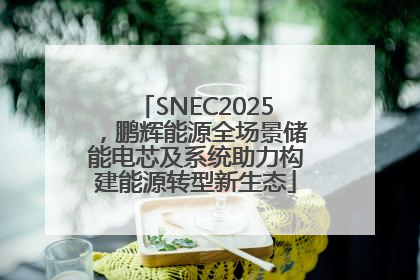 SNEC2025，鹏辉能源全场景储能电芯及系统助力构建能源转型新生态